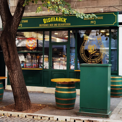 Bismarck. German beers & deli